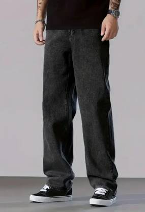 Flaring Regular Men Grey Jeans