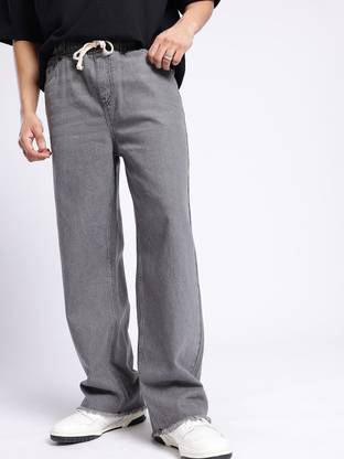 Glitchez Regular Men Grey Jeans