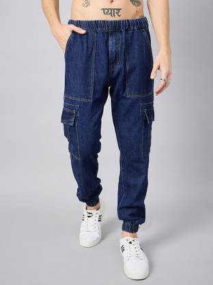 STUDIO NEXX Jogger Fit Men Dark Blue Jeans