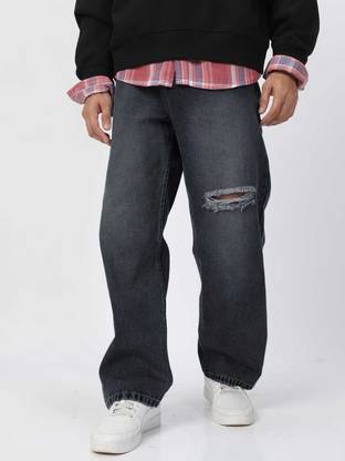 Urbano Fashion Loose Fit Men Black Jeans