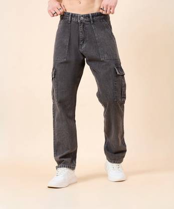 STUDIO NEXX Loose Fit Men Grey Jeans