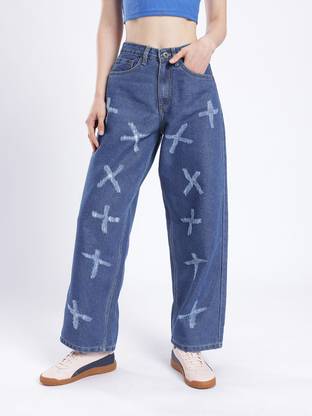 Glitchez Boot-Leg Women Blue Jeans