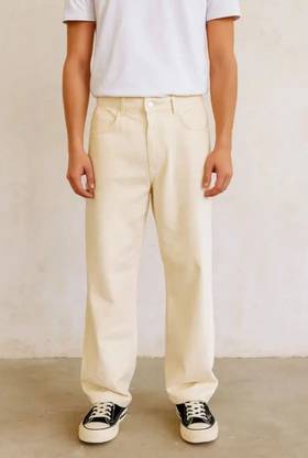 Jeancherry Regular Men Beige Jeans