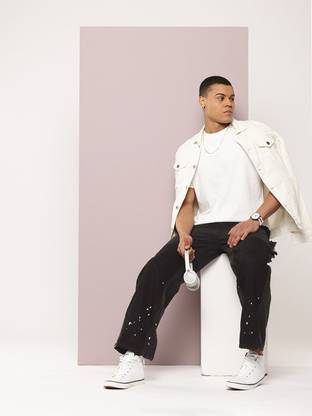 Kook N Keech Relaxed Fit Men Black Jeans