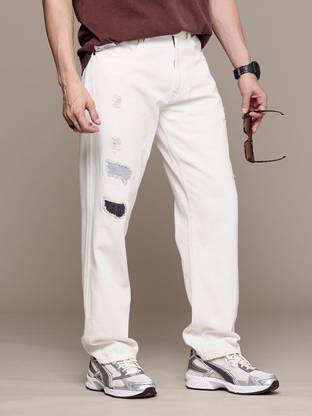 WROGN Regular Men White Jeans