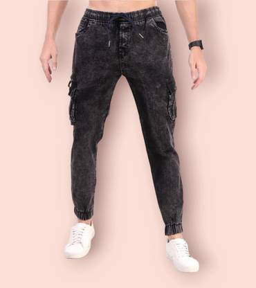 Shafin Jogger Fit Men Black Jeans