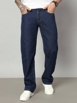 DENIM LOOK Loose Fit Men Dark Blue Jeans