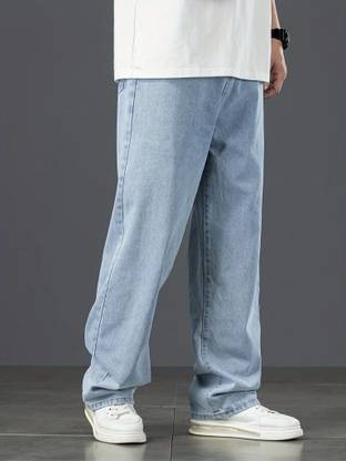 DENIM LOOK Loose Fit Men Light Blue Jeans