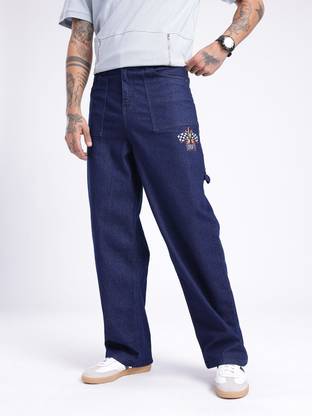 Glitchez Regular Men Blue Jeans
