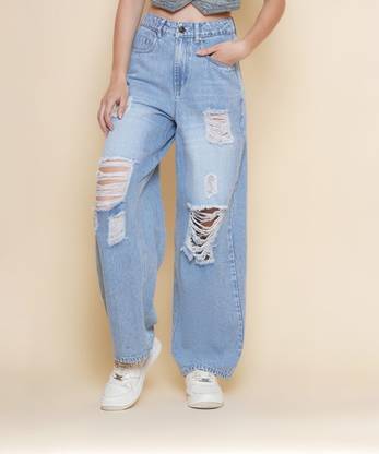 Puella Flared Women Blue Jeans