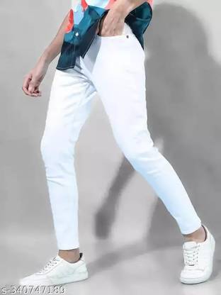 linaria Slim Men White Jeans