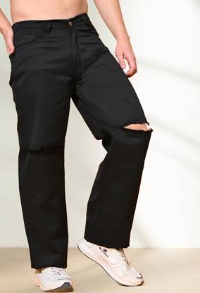 linaria Loose Fit Men Black Jeans