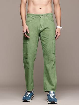 Roadster Straight Fit Men Green Jeans
