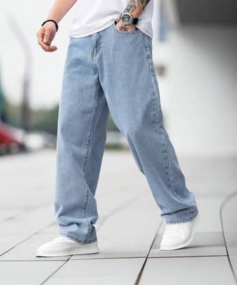 DENIM LOOK Relaxed Fit Men Light Blue Jeans