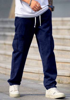 FTX Loose Fit Men Dark Blue Jeans