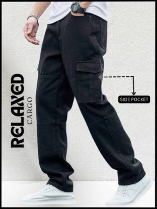 N Club Relaxed Fit Men Black Jeans