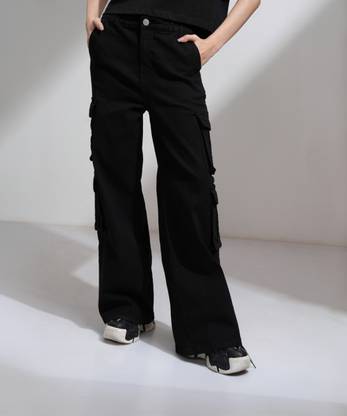 Tokyo Talkies Straight Fit Women Black Jeans