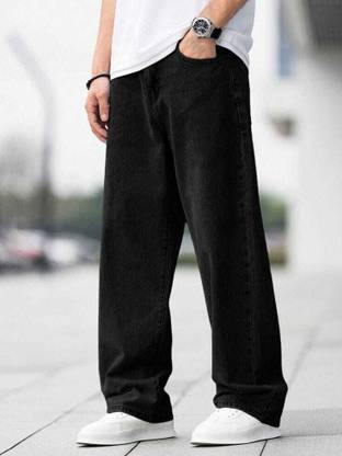 Avidor Loose Fit Men Black Jeans