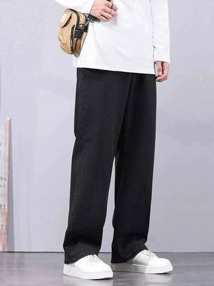 DENIM FIT Loose Fit Men Black Jeans