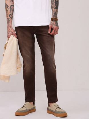 SHOWOFFFF Slim Men Brown Jeans
