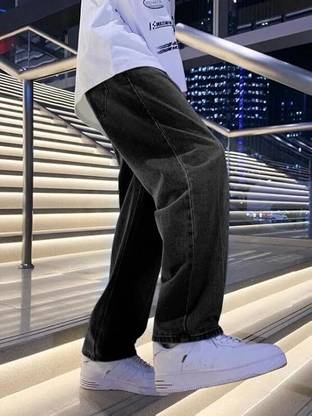 DENIM FIT Regular Men Black Jeans