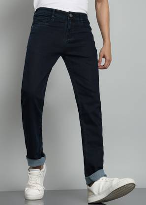 A Flash Slim Men Dark Blue Jeans
