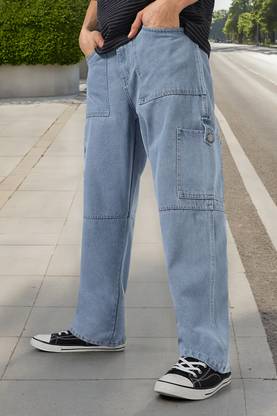 Urbano Fashion Loose Fit Men Light Blue Jeans