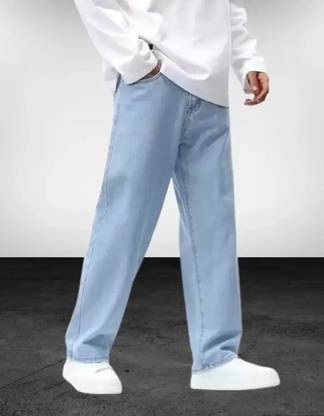 Nalaka Loose Fit Men Light Blue Jeans