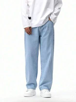Asia Denim Loose Fit Men Light Blue Jeans