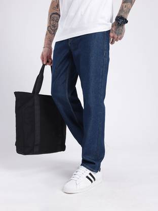 Glitchez Relaxed Fit Men Blue Jeans