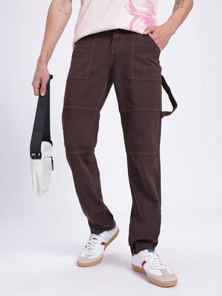 Glitchez Regular Men Brown Jeans