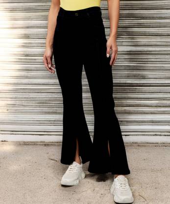 Miss Chase Boot-Leg Women Black Jeans