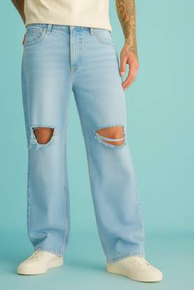 Rockwell Boot-Leg Men Light Blue Jeans