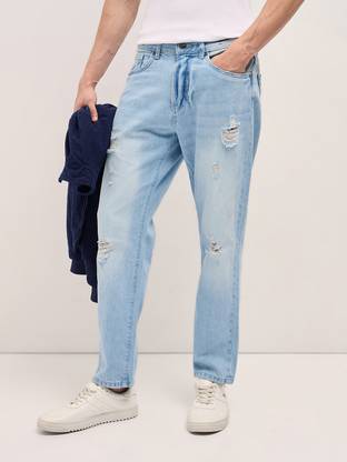 THE BEAR HOUSE Relaxed Fit Men Light Blue Jeans