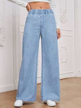 KASHIAN Boyfriend Women Light Blue Jeans
