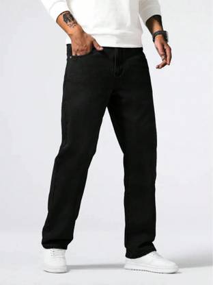 UNITED DENIM Straight Fit Men Black Jeans