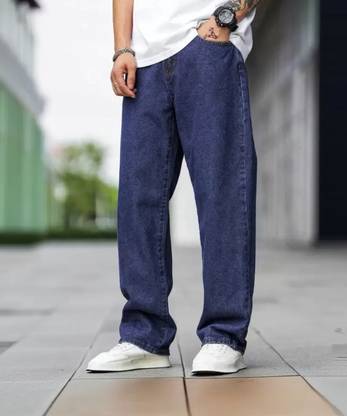 linaria Loose Fit Men Dark Blue Jeans