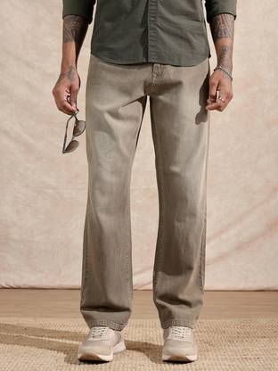WROGN Loose Fit Men Brown Jeans