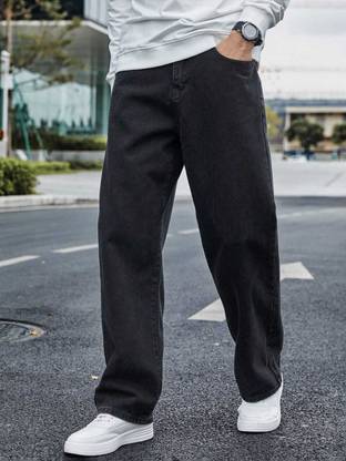 JAAR FASHION Loose Fit Men Black Jeans