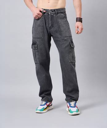 STUDIO NEXX Loose Fit Men Grey Jeans