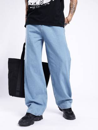 Glitchez Straight Fit Men Blue Jeans