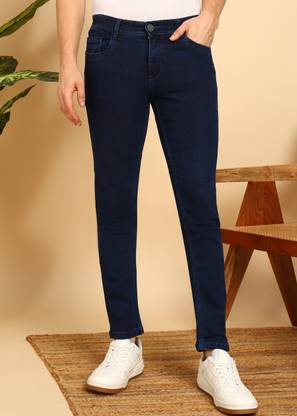 A Flash Slim Men Dark Blue Jeans