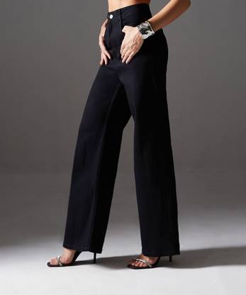 Miss Chase Relaxed Fit Women Black Jeans