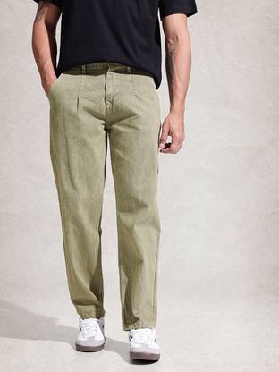 WROGN Regular Men Green Jeans