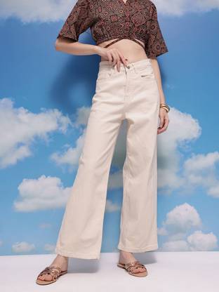CORSICA Regular Women Beige Jeans