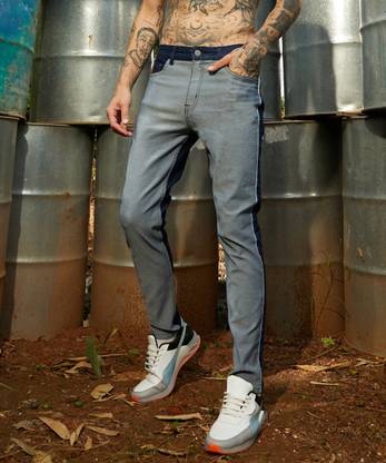 CAMPUS SUTRA Regular Men Dark Blue, Grey Jeans
