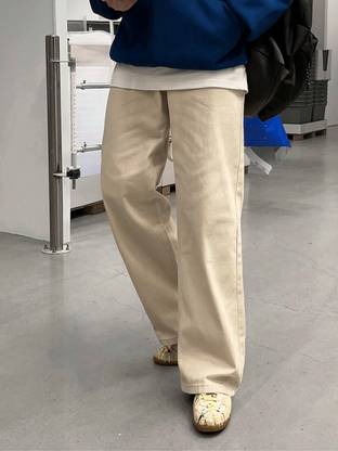 Masterly Weft Regular Men Beige Jeans