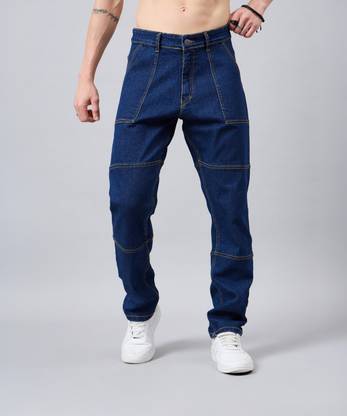 STUDIO NEXX Loose Fit Men Dark Blue Jeans
