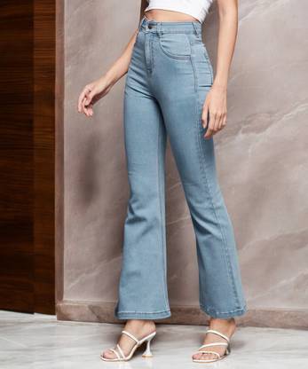 Miss Chase Boot-Leg Women Blue Jeans