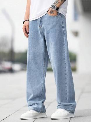DENIM LOOK Loose Fit Men Light Blue Jeans